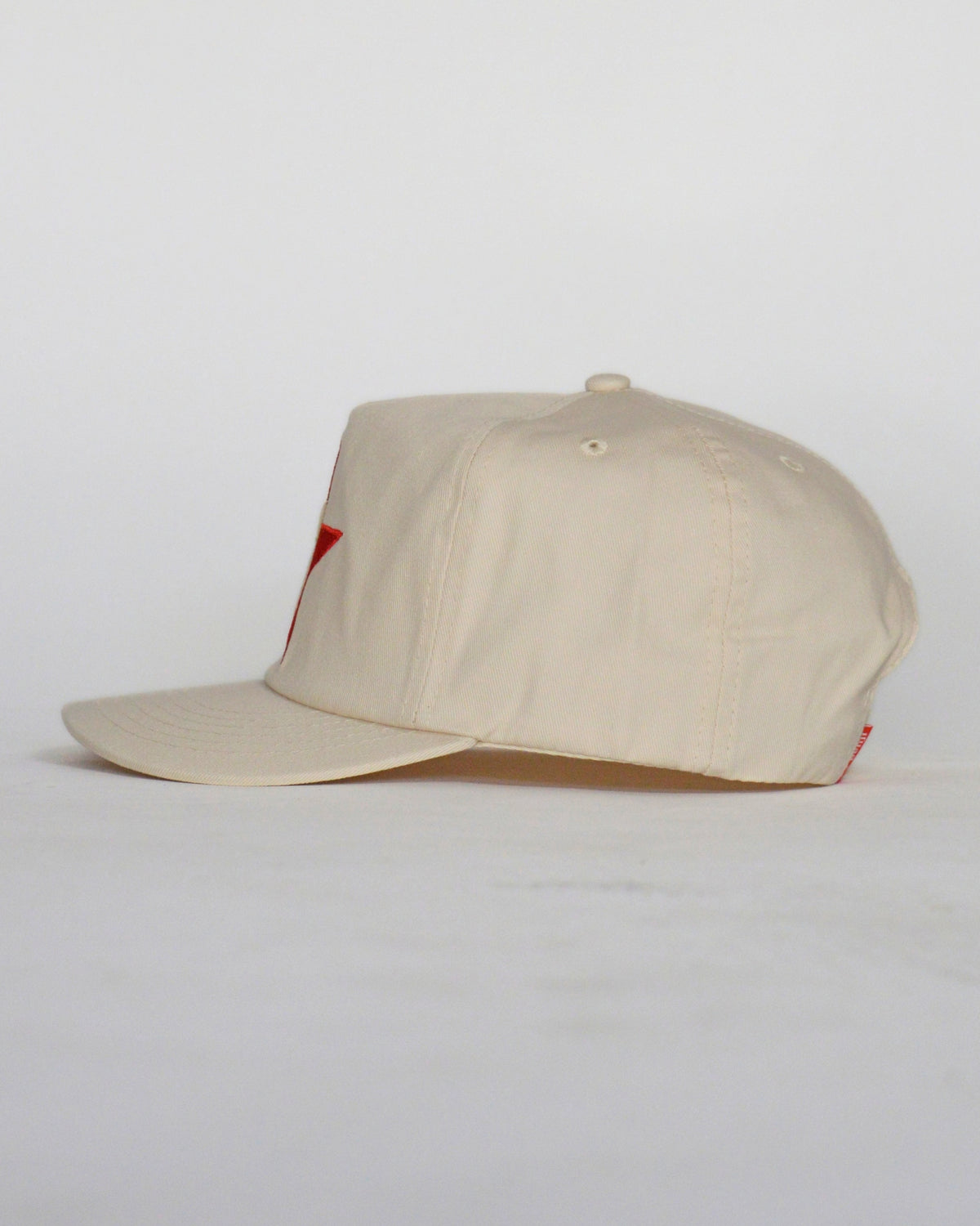 Letterman Hat | Off-white & Red