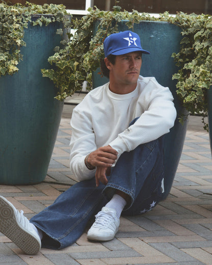Letterman Hat | Royal Blue