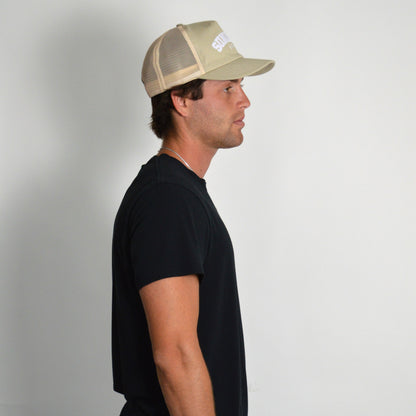 Varsity Trucker Hat | Khaki