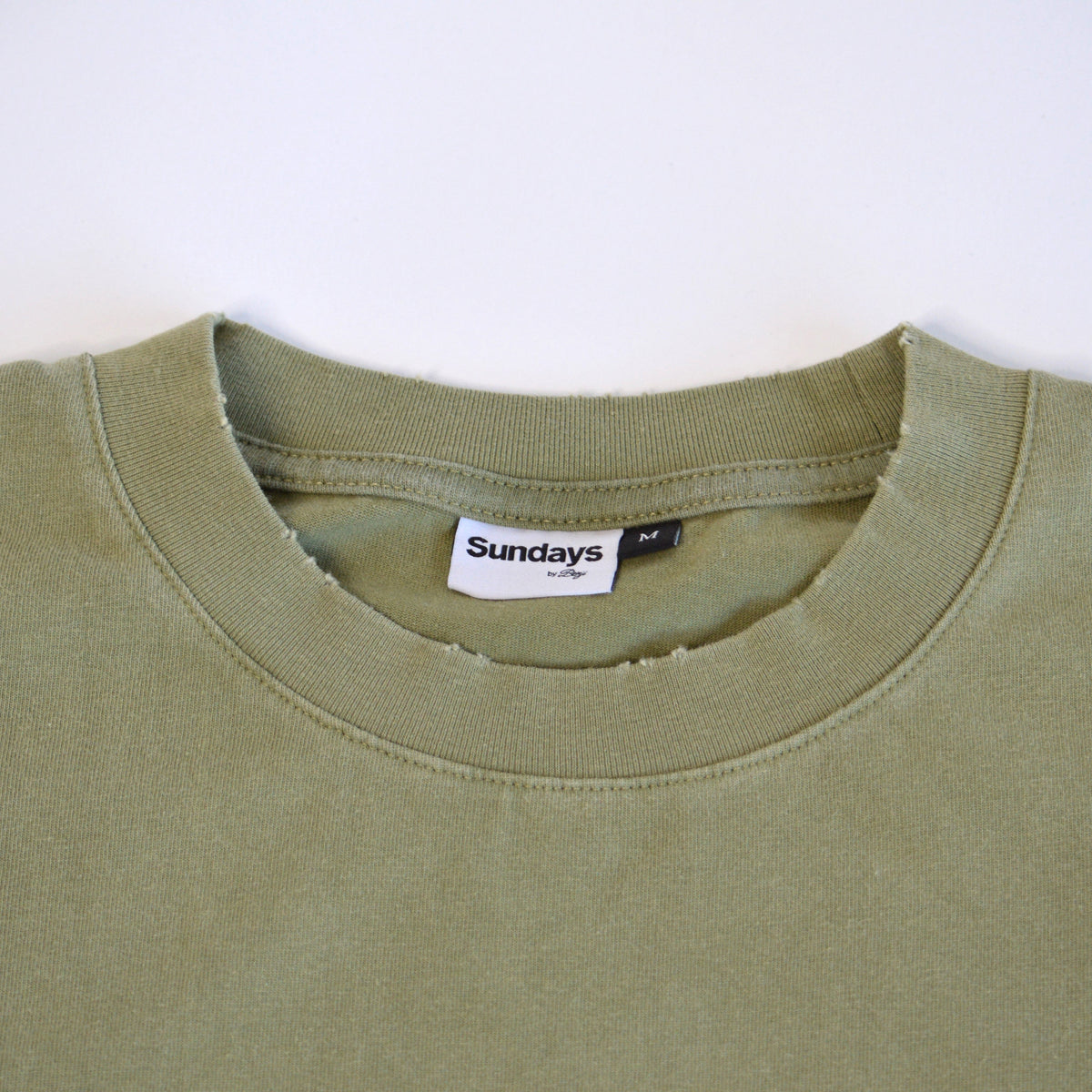 Distressed Long Line | Vintage Olive