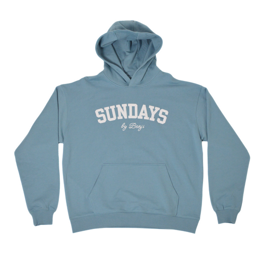 Varsity Hoodie | Dusty Blue