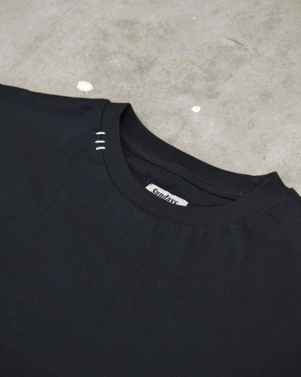 Three Stitch Tee | Black
